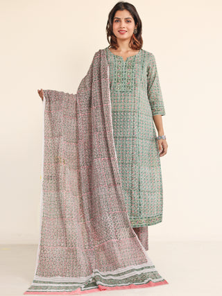 Jashn Ragini Set Of Kurta Pants Dupatta