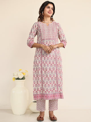 Jashn Meera Set Of Kurta Pants Dupatta