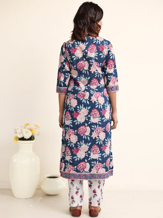 Jashn Falguni Set Of Kurta Pants Kota Doria Dupatta