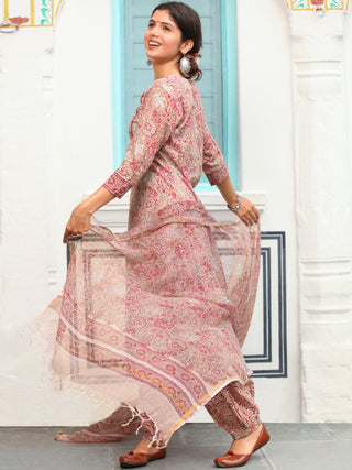 Jashn Nalini Set Of Kurta Pants Dupatta