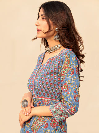 Megha Falak Set Of Kurta Pant Kota Dupatta