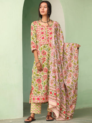Jashn Mizaz Set Of Kurta Pants Dupatta