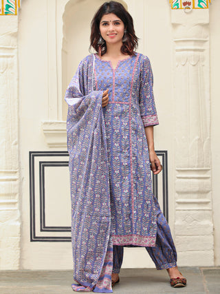 Jashn Noor Set Of Kurta Salwar Pants Dupatta