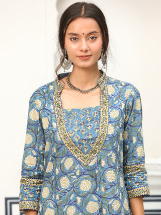 Jashn Apsara Set Of Kurta Pants Kota Doria Dupatta