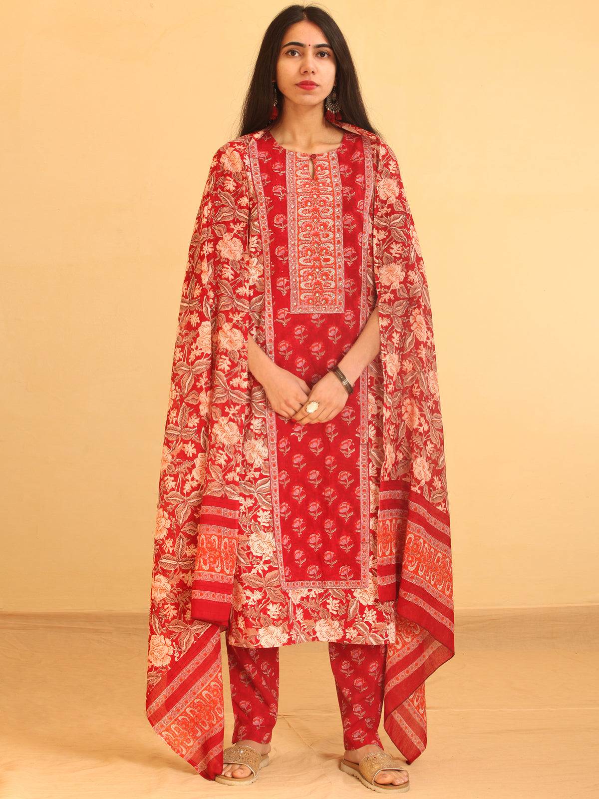 Utsav Saima - Kurta Pants & Dupatta - KS76G2579D