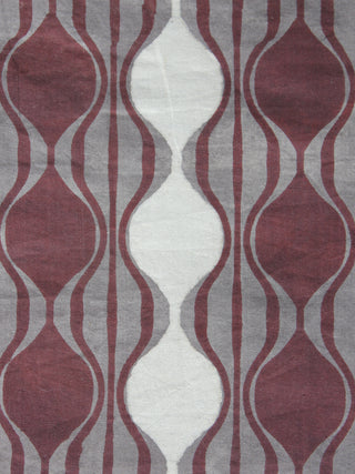 Kashish Ivory Brown Hand Block Printed Cotton Fabric Per Meter - F001F876