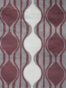 Kashish Ivory Brown Hand Block Printed Cotton Fabric Per Meter - F001F876