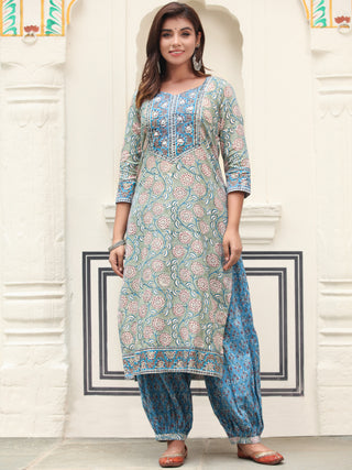 Jashn Bahaar Set Of Kurta Salwar Pants Dupatta