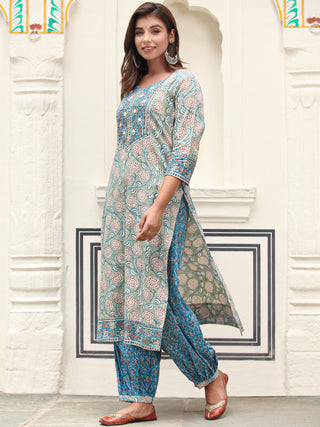 Jashn Bahaar Set Of Kurta Salwar Pants Dupatta