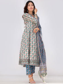 Megha Faghir Set Of Angrakha Kurta Pants Dupatta