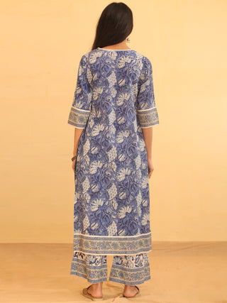 Zohra Naira - Set of Kurta Palazzo & Kota Dupatta - KS60J2519D
