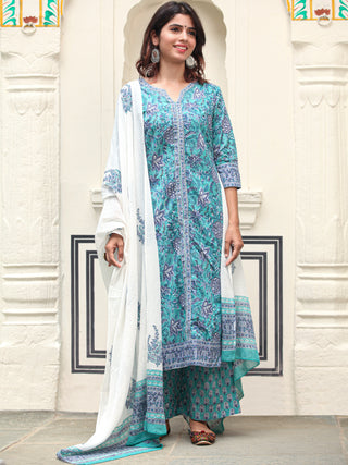 Jashn Ibadat Set Of Kurta Pants Dupatta