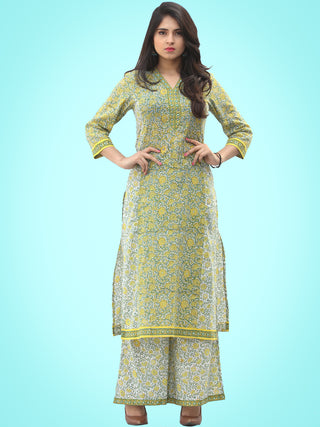 Rozana Daffodils Kurta Palazzo Set - KS01ASxxxx