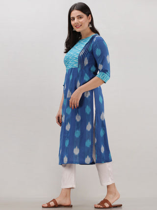 Tagai Azzure - Set of Ikat Kurta & Pants  - KS119A2436