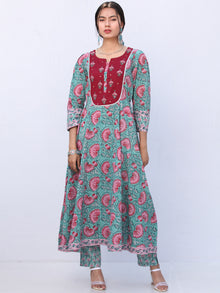 Gulal Dia Set Of Anarkali Pants Dupatta