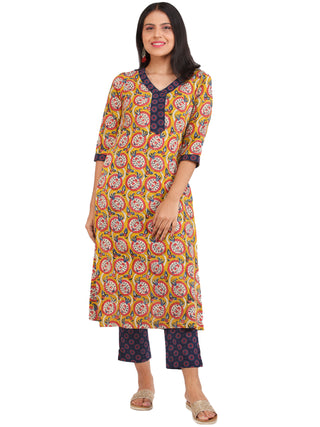 Bahaar Afia - Set of Kurta Pants & Dupatta - KS01A1375D
