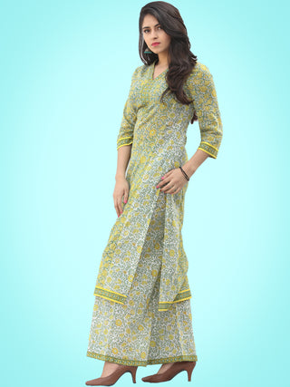 Rozana Daffodils Kurta Palazzo Set - KS01ASxxxx