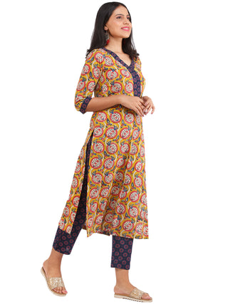 Bahaar Afia - Set of Kurta Pants & Dupatta - KS01A1375D