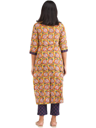 Bahaar Afia - Set of Kurta Pants & Dupatta - KS01A1375D