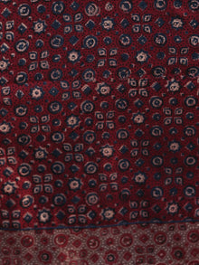 Maroon Brown Blue Ajrakh Hand Block Printed Kurta - K30F1208