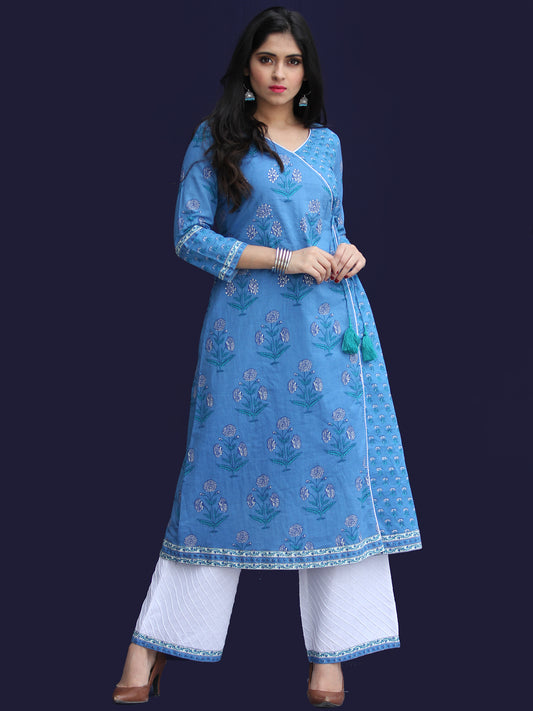 Rozana Neelam Kurta Palazzo Set - KS10AS2040