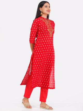 Tagai Nazam- Ikat Kurta & Pants  - KS125D1857