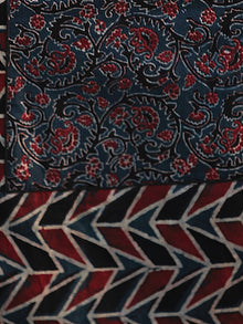 Indigo Maroon Black Ajrakh Hand Block Printed Kurta - K31F1191
