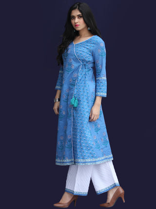 Rozana Neelam Kurta Palazzo Set - KS10AS2040
