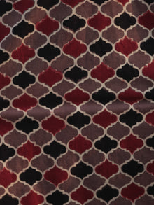 Brown Maroon Black Ajrakh Hand Block Printed Kurta - K32F1178