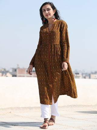 Tagai Irhaa - Set of Front Open Ikat Kurta & Pants  - kS118F665