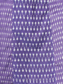 Purple Grey Silk Cotton Ikat Sequence Work Kurta & Palazzo (Set of 2) - SS01F1439