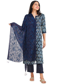 Bahaar Aaina - Set of Kurta Pants & Dupatta - KS01B1730D