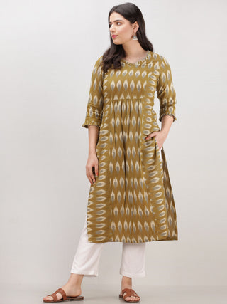 Tagai Rumaya - Set of Ikat Kurta & Pants  - KS120A2435