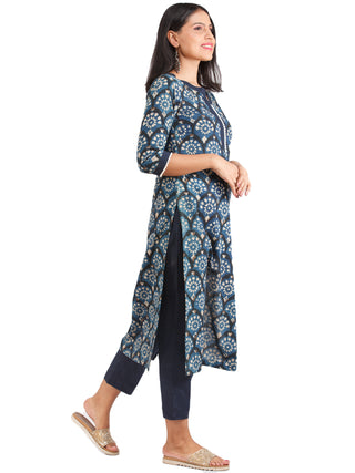 Bahaar Aaina - Set of Kurta Pants & Dupatta - KS01B1730D