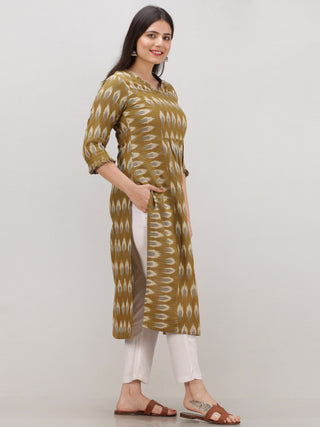 Tagai Rumaya - Set of Ikat Kurta & Pants  - KS120A2435