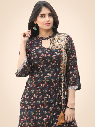 Rozana Night Flowers Kurta Palazzo Set - KS02AS1139