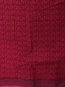 Magenta Black Red Bagh Hand Block Printed Cotton Suit-Salwar Fabric With Cotton Dupatta (Set of 3) - SU01HB423