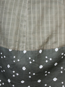 Grey Ivory Bandhani  Printed Glace Cotton Kurta  - K168FXXX