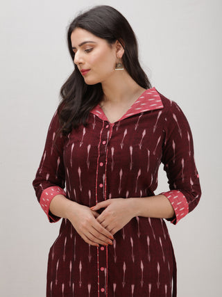 Tagai  Syra - Set of Ikat Kurta & Pants  - KS122A2426