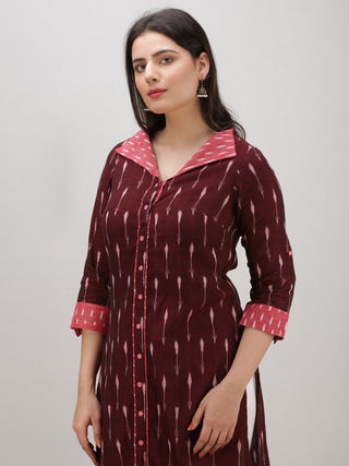 Tagai  Syra - Set of Ikat Kurta & Pants  - KS122A2426
