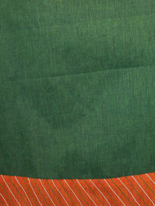 Green Orange South Handloom Cotton Kurta With Embroidered Detailing - K154FXXX