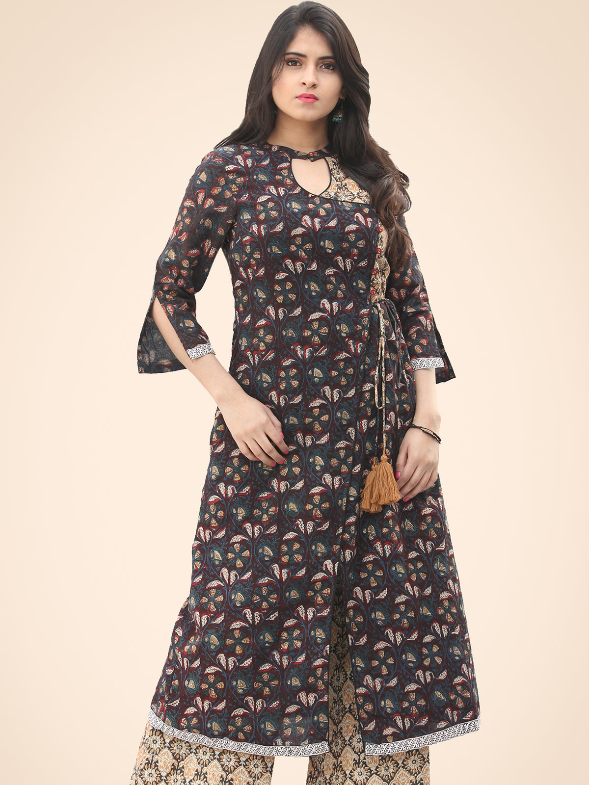 Rozana Night Flowers Kurta - KS02AK1139