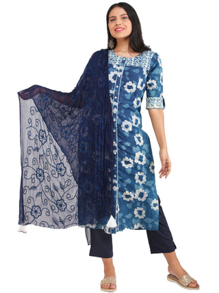 Bahaar Parizaad - Set of Kurta Pants & Dupatta - KS01C1109D