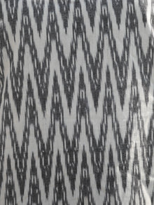 Ivory Grey Hand Woven Ikat Kurta   - K46F810