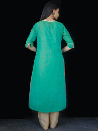Sea Green South Handloom Cotton Kurta - K156FXXX