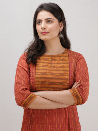 Tagai Saba - Set of Ikat Kurta & Pants  - KS119B2434