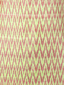 Green Lavender Pink Silk Cotton Ikat Kurta & Pants (Set of 2) - SS01F1272