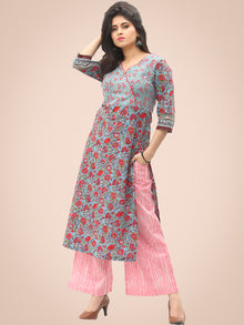 Rozana Gulmohar Kurta  - KS04AK2043