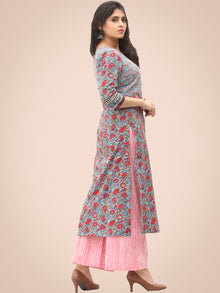 Rozana Gulmohar Kurta  - KS04AK2043