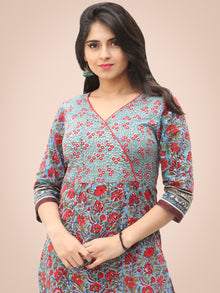 Rozana Gulmohar Kurta  - KS04AK2043